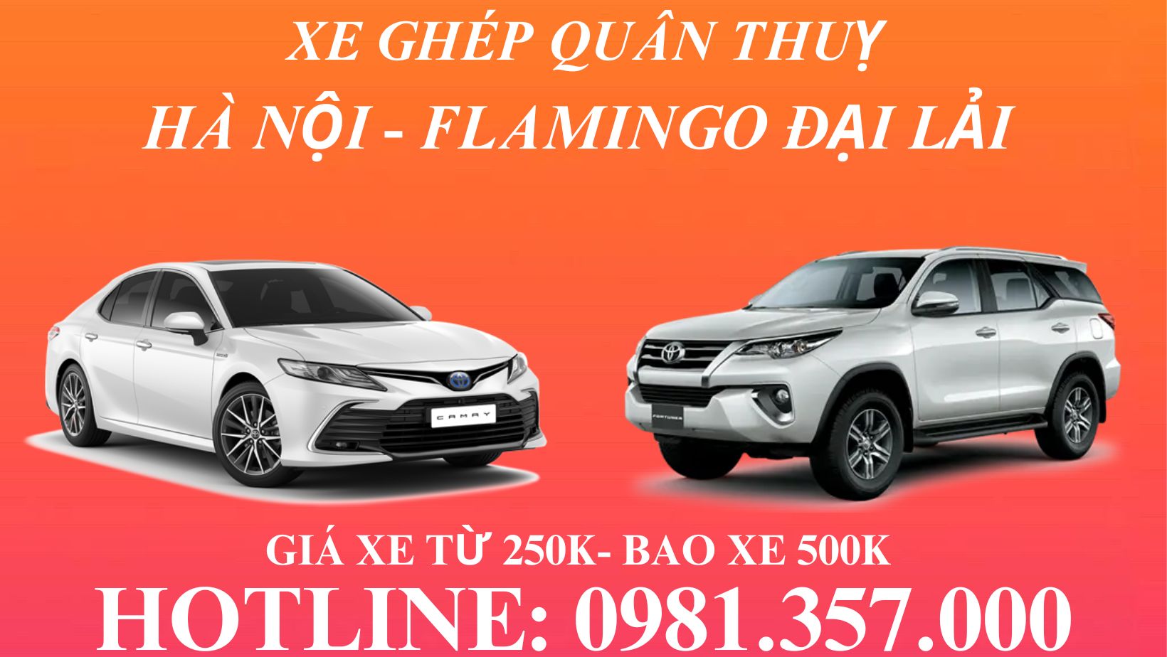 Xe Ghép Flamingo Đại Lải Hà Nội