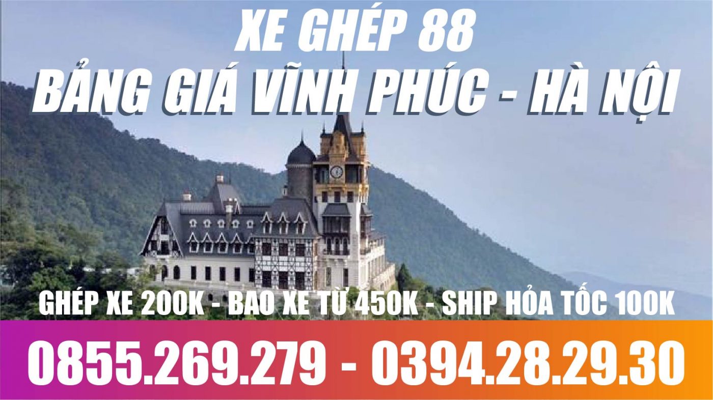 Giá Xe Ghép Vĩnh Phúc Hà Nội